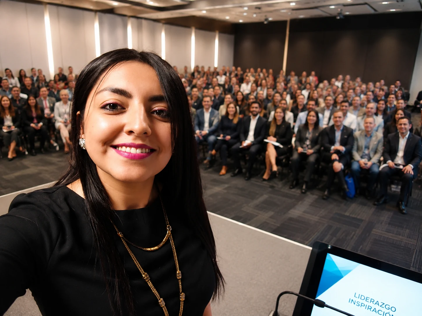 Johanna con audiencia profesional